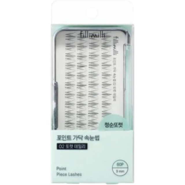 fillimilli - Point Piece Lashes - 60ea - 02 Clear Daily (9mm)