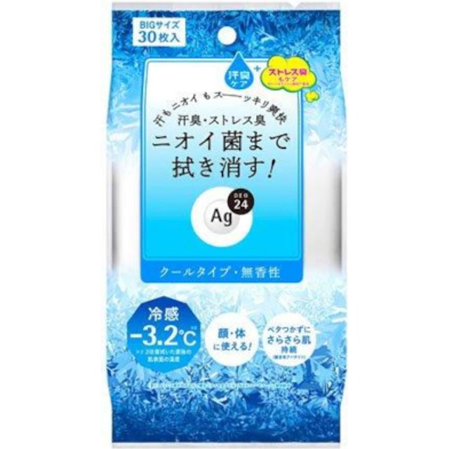 Fine Today - Ag Deo 24 Clear Shower Sheet - 30pcs - Cool
