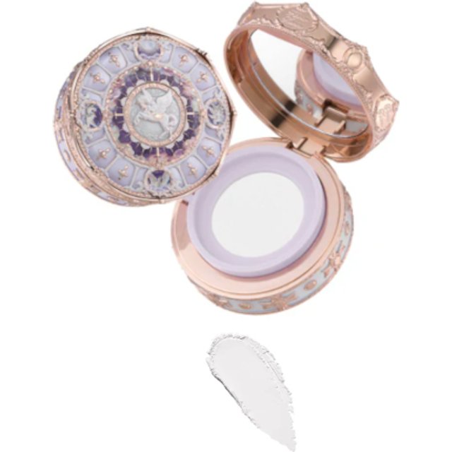 FlowerKnows - Knight Unicorn Cloud Loose Setting Powder-03 Moonlight Violet (Case+Refill) - 8g - 01 Translucent Fair