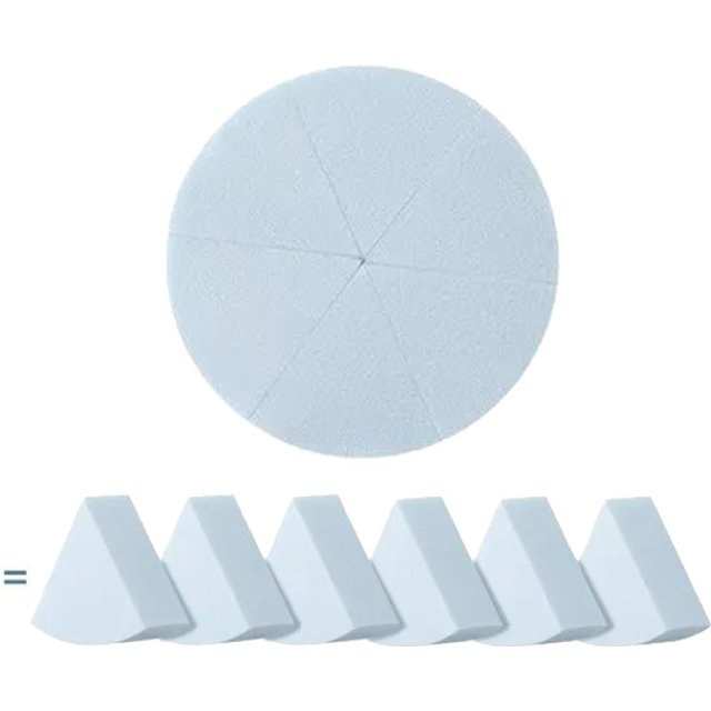 Focallure - Matchmax Makeup Sponge - 6 Count wedges - 1ea - #8 Light Blue