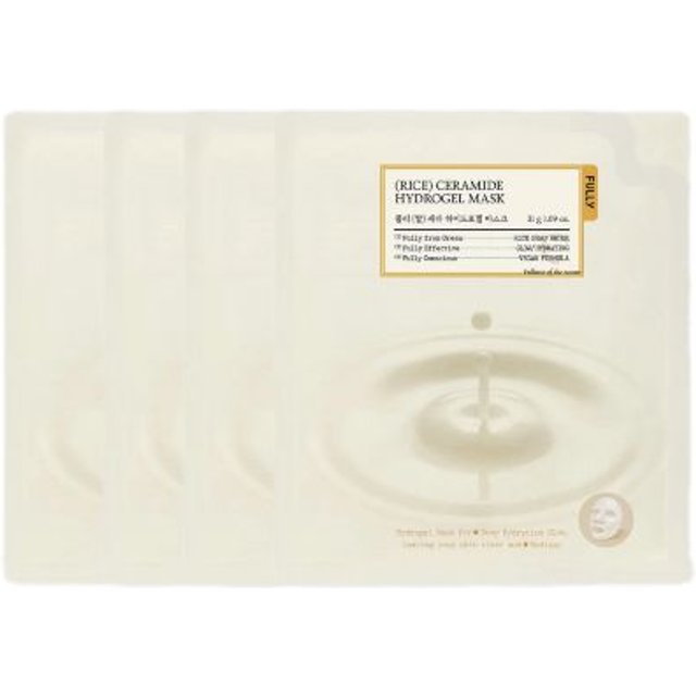 FULLY - Rice Ceramide Hydrogel Mask - 4pcs