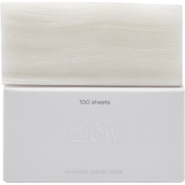 glow - invisible lyocell pads - 100 sheets