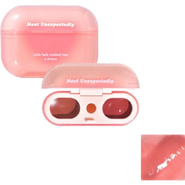 Gogo Tales - Double Spell Lip Cream - 2.8g*2 - G01 Whispers in Dreams