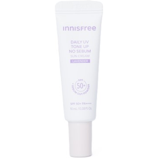 innisfree - Daily UV Tone Up No Sebum Sun Cream - 10ml - Lavender