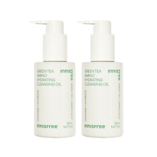innisfree - Green Tea Hydrating Amino Acid Cleansing Oil - 150ml (2ea) Set
