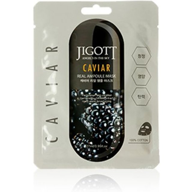 Jigott - Real Ampoule Mask Caviar - 1pc