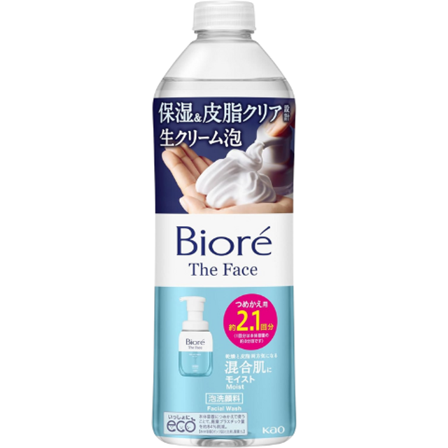 Kao - Biore The Face Foam Cleanser Moist Refill - 340ml