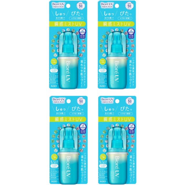 Kao - Biore UV Aqua Rich Aqua Protect Mist SPF50 PA++++ - 60ml (4ea) Set