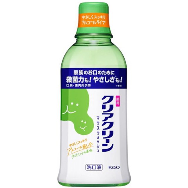 Kao - Clear Clean Mouthwash - 600ml - Light Mint Flavor