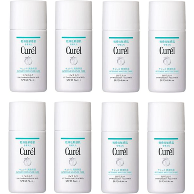 Kao - Curel Intensive Moisture Care UV Protection Facial Milk SPF30 PA+++ - 30ml (8ea) Set