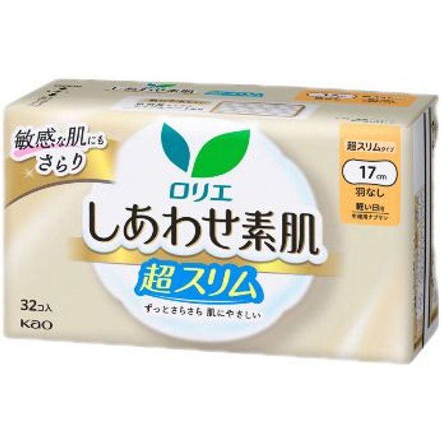 Kao - Laurier Shiawase Sokuhada Super Slim Light Daily Use No Wings 17cm - 32pcs