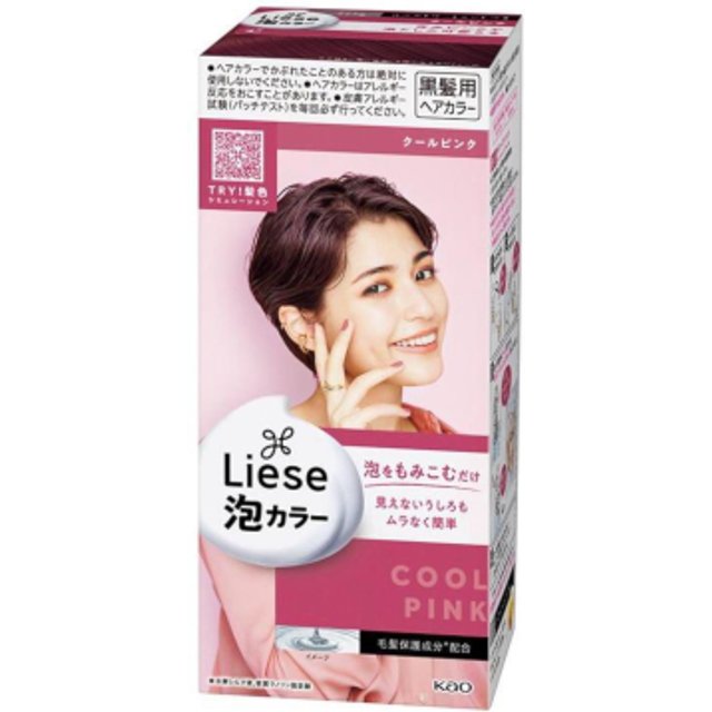 Kao - Liese Creamy Bubble Color (Japan Version) - 1 box - Cool Pink