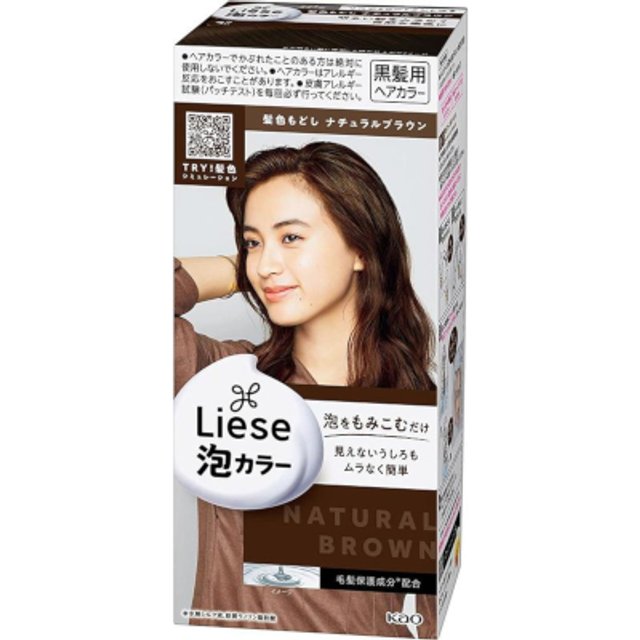 Kao - Liese Creamy Bubble Color (Japan Version) - 1 box - Natural Brown