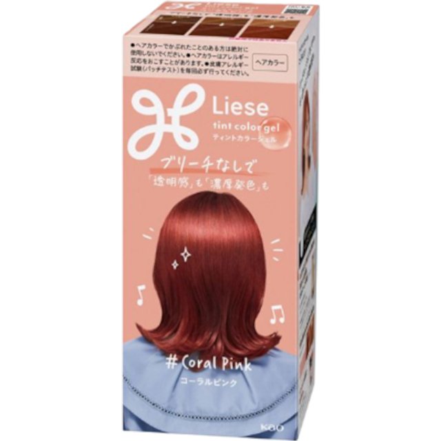 Kao - Liese Tint Color Gel (Japan Version) - 1box - Coral Pink