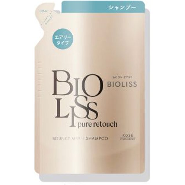 Kose - Salon Style Bioliss Pure Retouch Bouncy Airy Shampoo Refill - 340ml