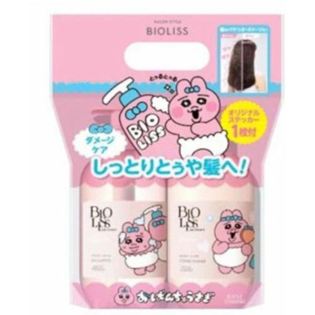 Kose - Salon Style Bioliss Pure Retouch Moist Shine Shampoo & Conditioner Set Choigosim Limited Edition - 480ml + 480ml
