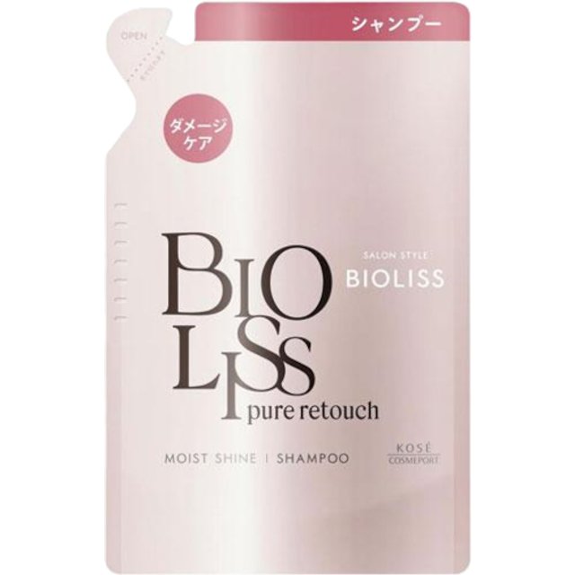 Kose - Salon Style Bioliss Pure Retouch Moist Shine Shampoo Refill - 340ml