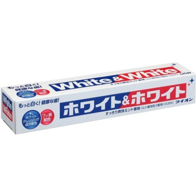 LION - White & White Toothpaste - 1pc