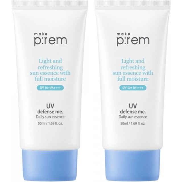 make p:rem - UV Defense Me. Daily Sun Essence SPF50+ PA++++ - 50ml (2ea) Set