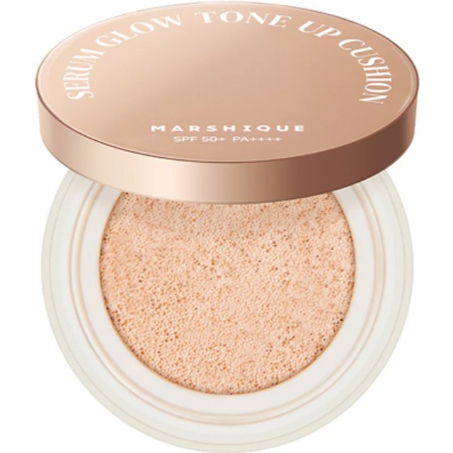 MARSHIQUE - Serum Glow Tone Up Cushion SPF50+ PA++++ - 12g - Natural