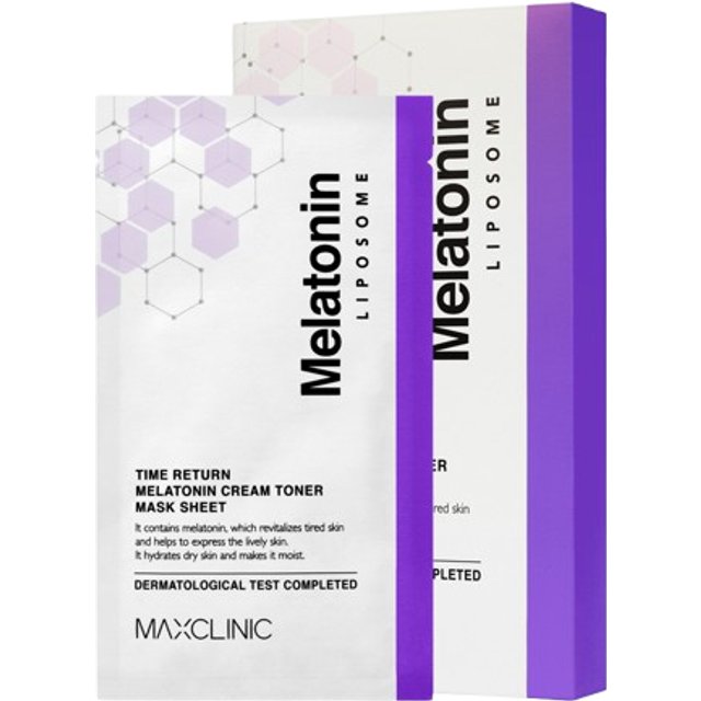 MAXCLINIC - Time Return Melatonin Cream Toner Mask Sheet - 1pc