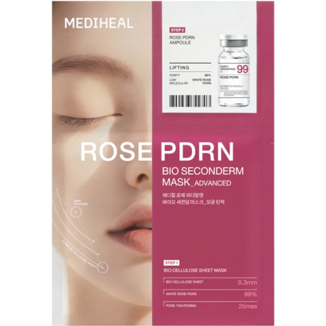 Mediheal - Rose PDRN Bio Seconderm Mask Pore Tightening - 1pc
