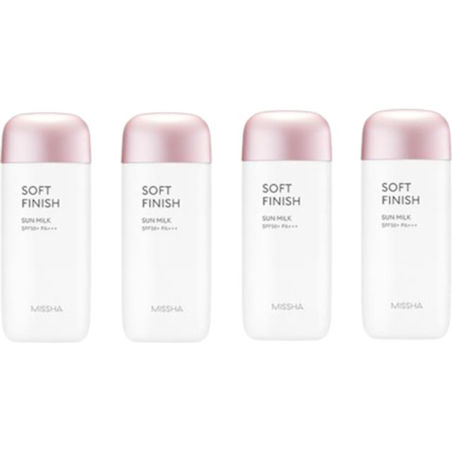 Missha All-Around Safe Block Soft Finish Sun Milk (4ea) Set