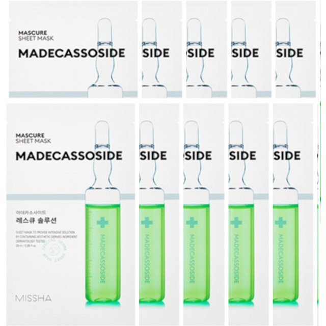 MISSHA - Mascure Solution Sheet Mask - Madecassoside (10pcs) Set