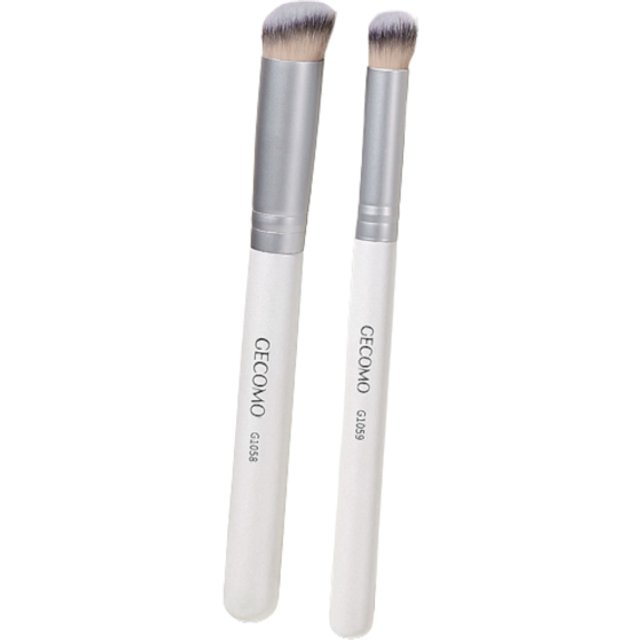 MissLady - Foundation & Concealer Brush Set - 1set(2pcs) - White
