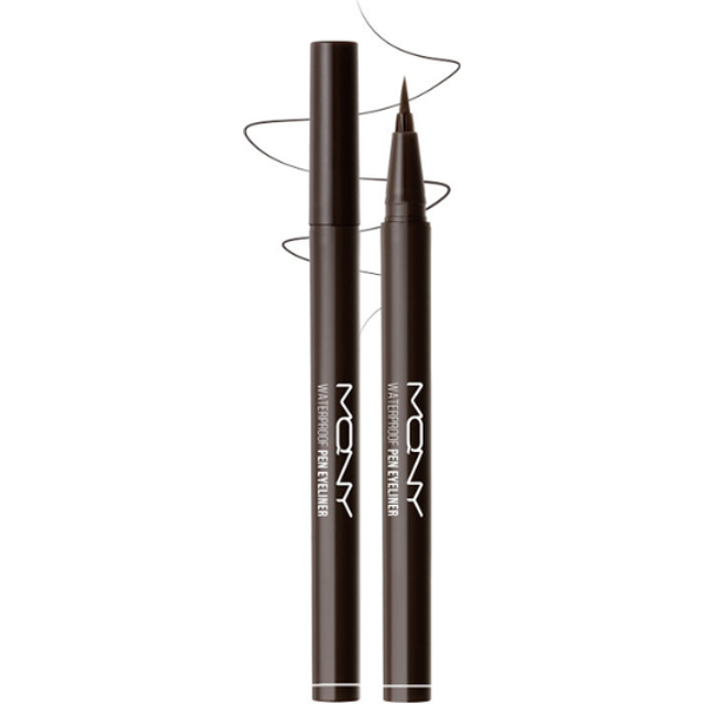 MQNY - Waterproof Pen Eyeliner - 0.6g - Brown Black