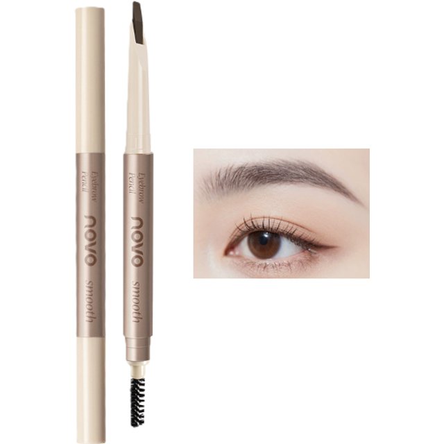 NOVO - Matte Colour Chopper Eyebrow Pencil - 0.24g - 04 Gray Brown