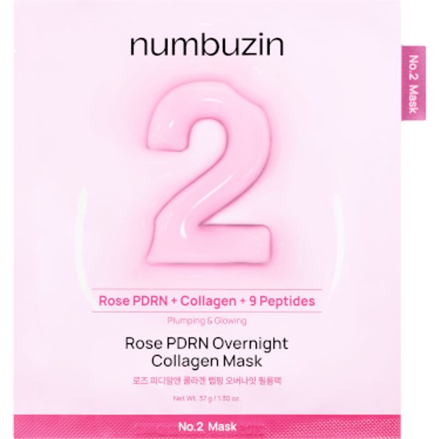 numbuzin - No.2 Rose PDRN Overnight Collagen Mask - 1ea