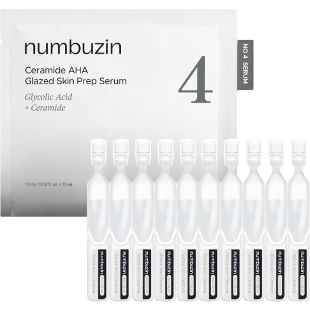 numbuzin - No.4 Ceramide AHA Glazed Skin Prep Serum Trial Kit - 1.3ml*10ea