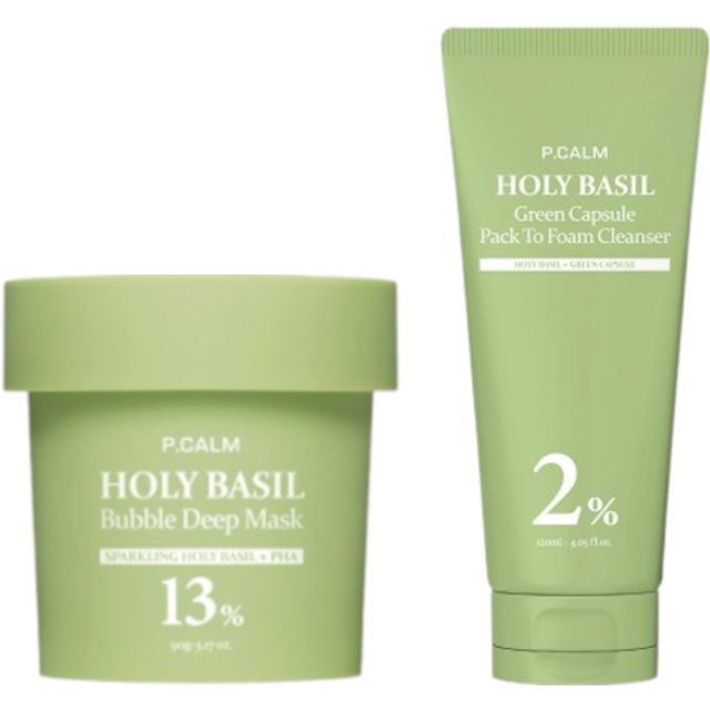 P.CALM - Holy Basil Green Cleansing Set