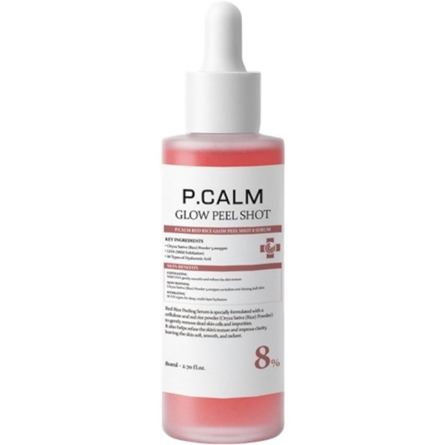 P.CALM - Red Rice Glow Peel Shot 8 Serum - 80ml
