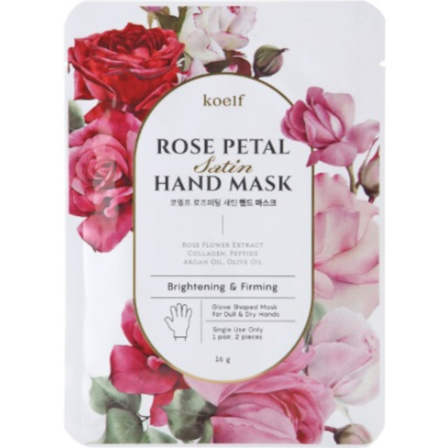PETITFEE - Koelf Rose Petal Satin Hand Mask - 6g X 1pc