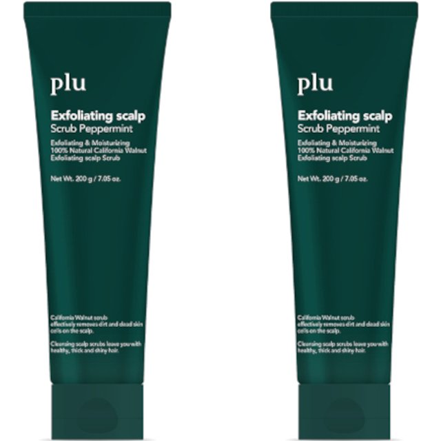 plu - Exfoliating Scalp Scrub Peppermint - 200g DUO Set