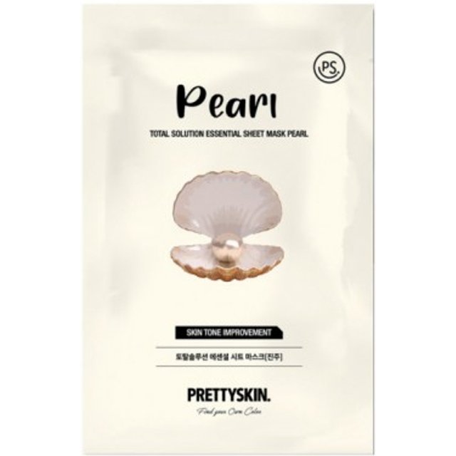 PRETTYSKIN - Total Solution Essential Sheet Mask - Pearl - 1pc