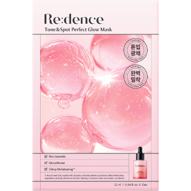 Re:dence - Tone&Spot Perfect Glow Mask - 25ml x 10pcs