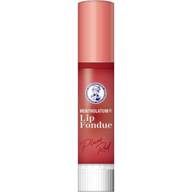 Rohto Mentholatum - Lip Fondue Color Lip Balm - 3.2g - Plum Red