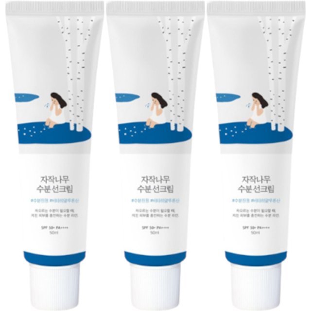 ROUND LAB Birch Juice Moisturizing Sun Cream (3szt.) Set