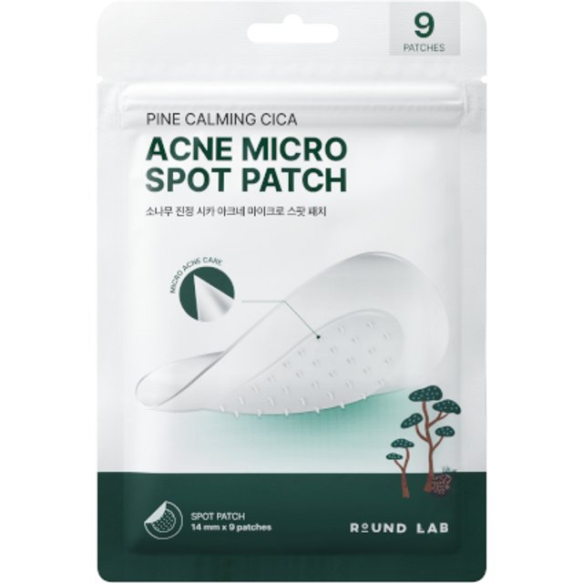 ROUND LAB - Pine Calming Cica Acne Micro Spot Patch - 14mm x 9 patches