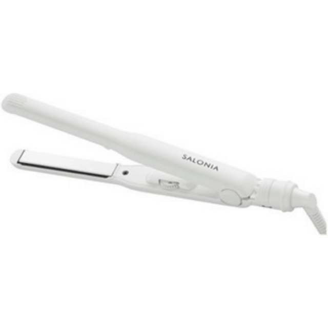 SALONIA - Hair Straightener 15mm SL-004 (100-240V) - 1pc - White