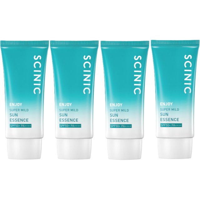 SCINIC - Enjoy Super Mild Sun Essence SPF50+ PA++++ - 50ml (4ea) Set