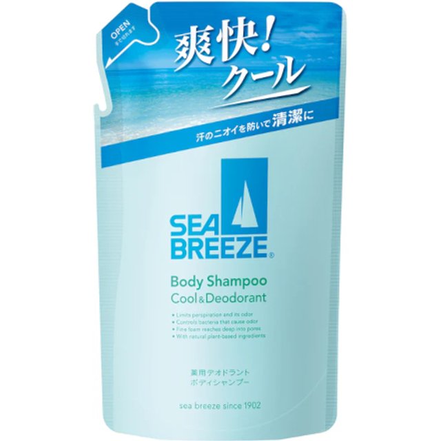 Shiseido - Sea Breeze Medicinal Deodorant Body Shampoo Refill - 330ml