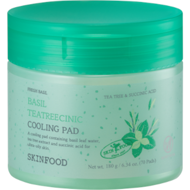 SKINFOOD - Basil Teatreecinic Cooling Pad - 180g(70 pads)