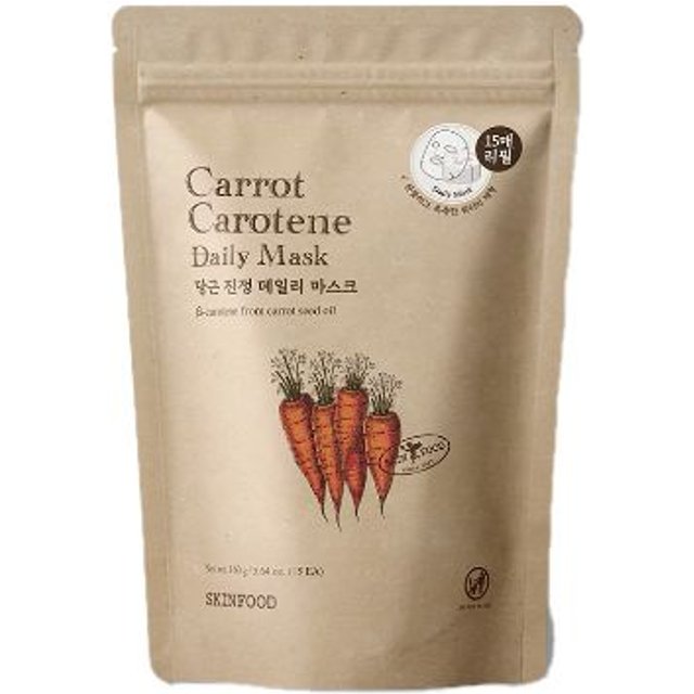 SKINFOOD - Carrot Carotene Daily Mask Refill - 160g(15ea)
