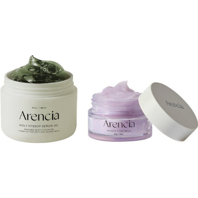 Arencia - Holy Hyssop Serum 30 - 50ml & Hyssop Fume Balm - 30g Set