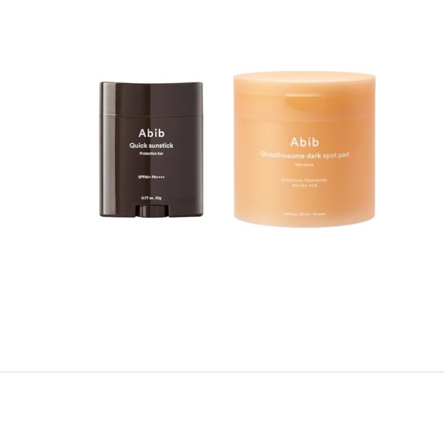 Abib - Glutathiosome Dark Spot Pad (1ea) X Quick Sunstick Protection Bar SPF50+ PA++++ (1ea) Set