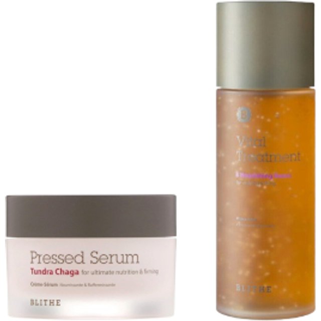 Blithe - Blithe - Pressed Serum - Tundra Chaga - 50ml (1ea) + Vital Treatment - No.8 Nourishing Beans - 150ml (1ea) Set